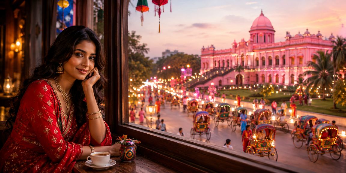 ঢাকার পূহেলা বৈশাখ উপলক্ষে লটারি উৎসবের দৃশ্য
